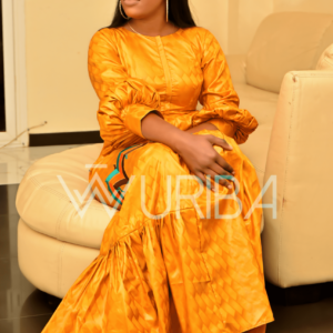 ROBE JAUNE By ELEGANCE COUTURE