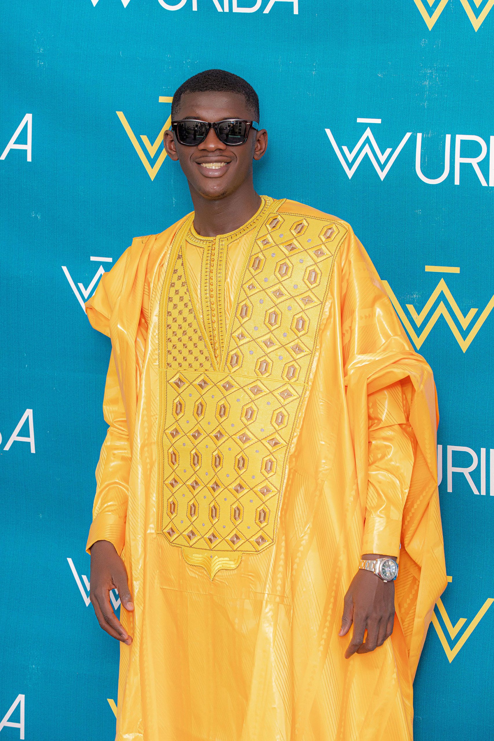 GRAND BOUBOU HOMME JAUNE By WURIBA COUTURE - Wuriba
