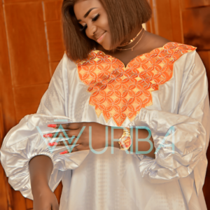 GRAND BOUBOU BLANC By ISMA DIONGUE COUTURE