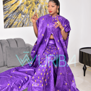 GRAND BOUBOU MAUVE By LEILA COUTURE